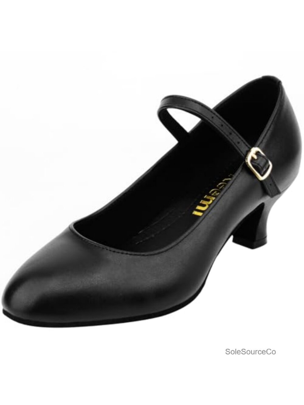 Dance Heels Leather Ankle Strap Latin Salsa Tango Character Shoes Pumps